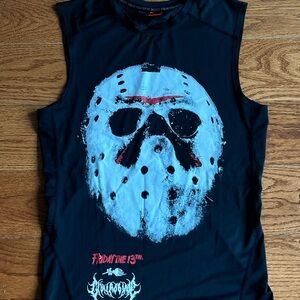 Friday the 13th Sleeveless Black Graphic Tee